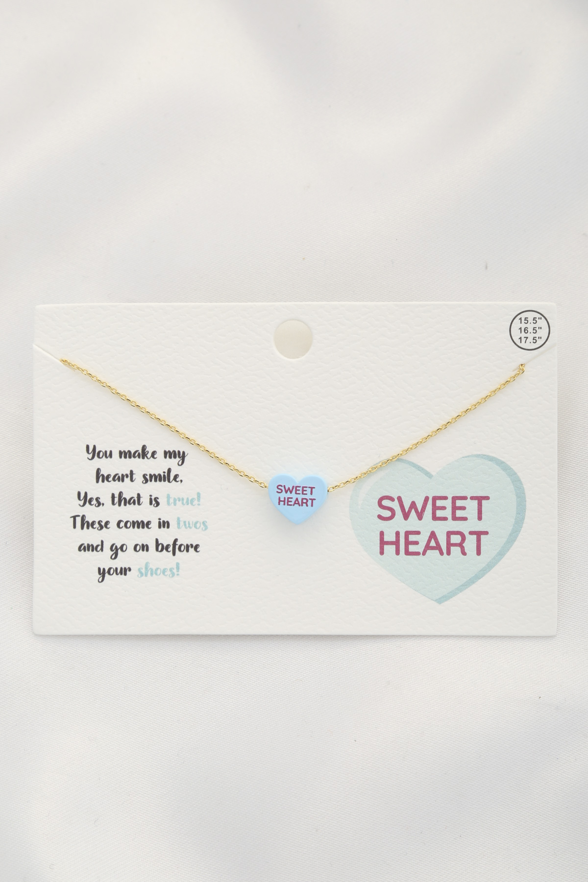 SWEET HEART CHARM NECKLACE