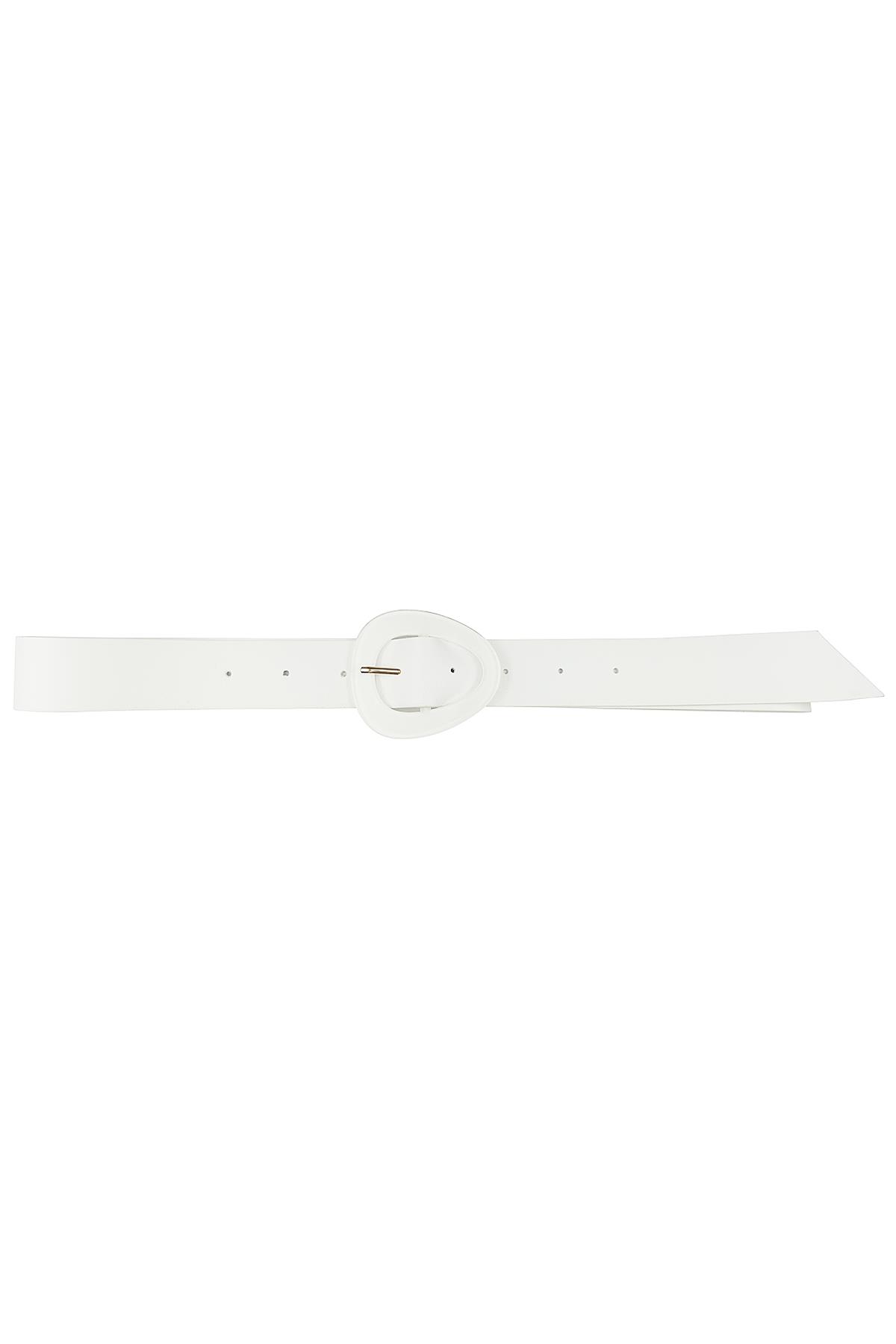 SMOOTH OVAL BUCKLE BELT