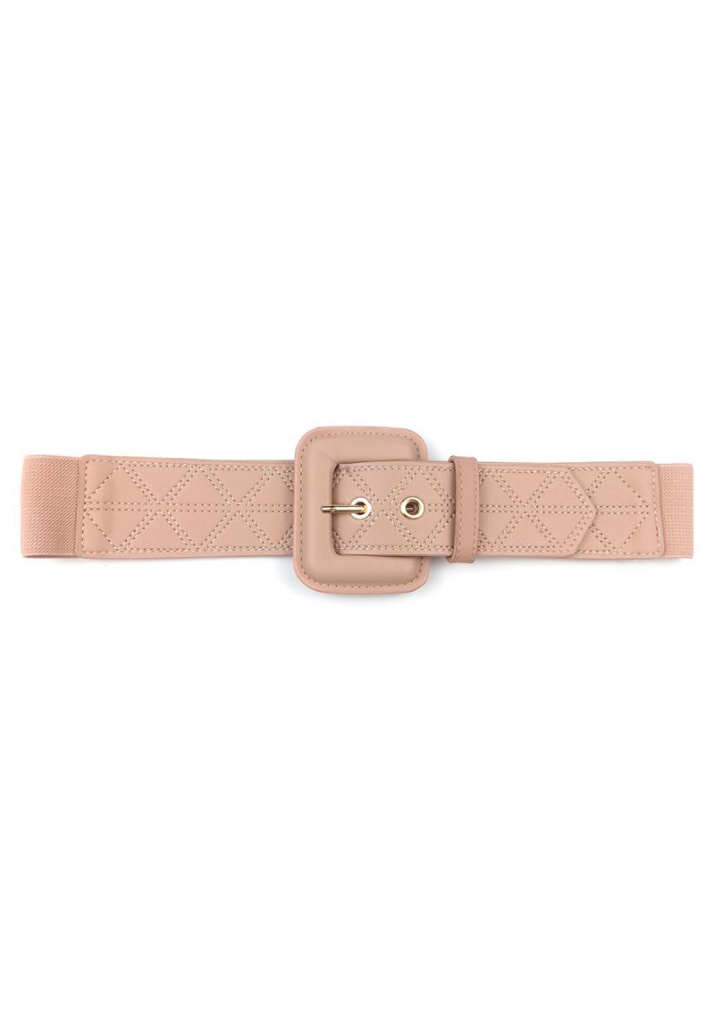 FASHION SMOOTH STITCHING SQUARE BUCKLE BELT