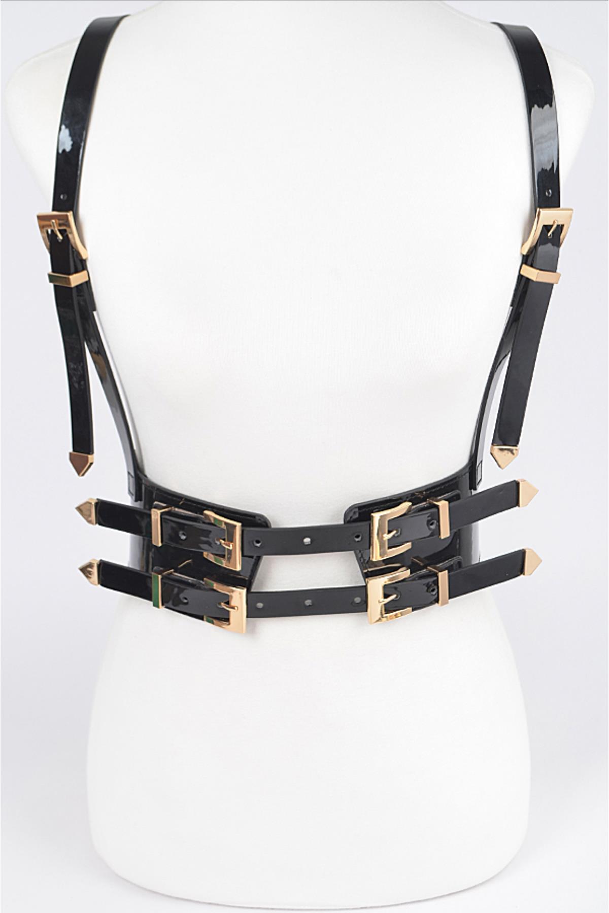 FAUX LEATHER HARNESS