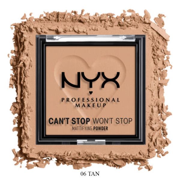 NYX CAN`T STOP WONT STOP MATTIFYING PRESSED FACE POWDER (3 UNITS)