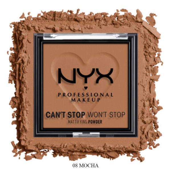 NYX CAN`T STOP WONT STOP MATTIFYING PRESSED FACE POWDER (3 UNITS)