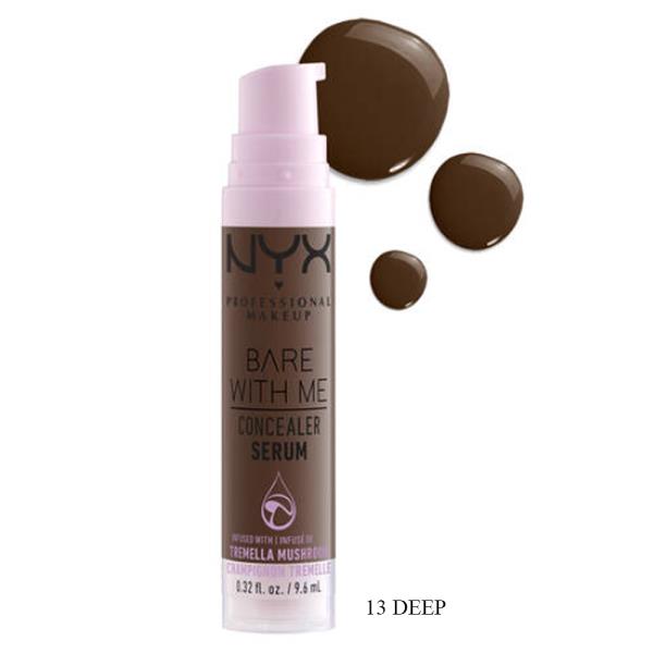 NYX BARE WITH ME MEDIUM COVERAGE HYDRATING FACE AND BODY CONCEALER SERUM (3 UNITS)