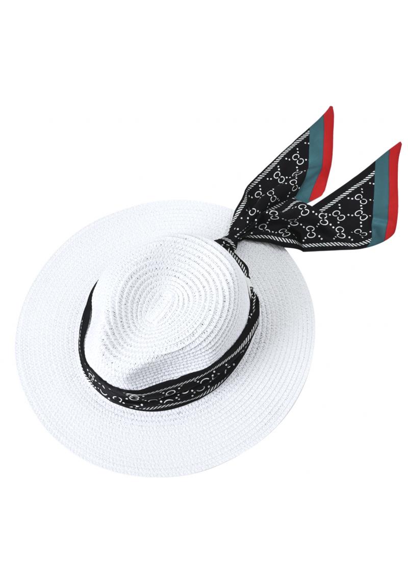 STRAW PAMANA HAT WITH SIKLY STRAP