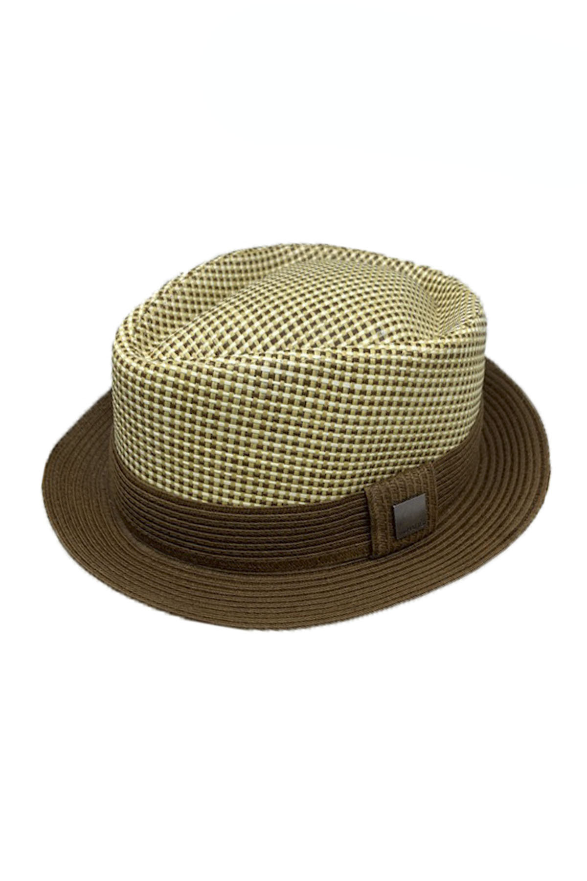 MANS HAT STRAW FEDORA SIZE:S/M