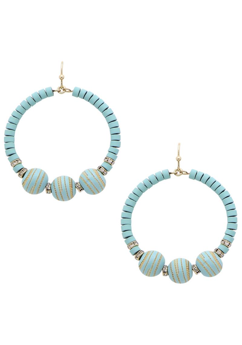 CIRCLE BEADED EARRINGS