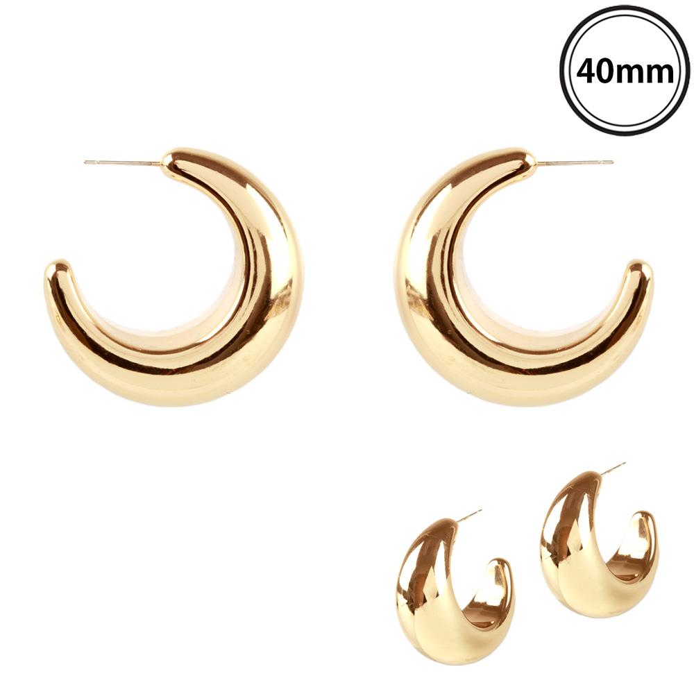 METAL CCB HOOP EARRING