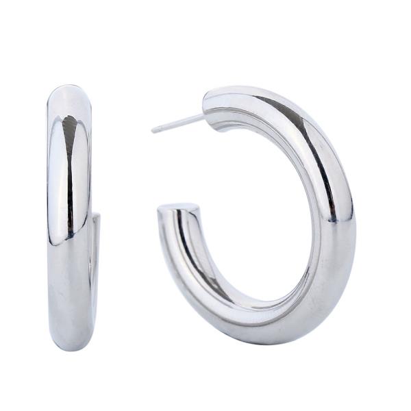 30MM 14K GOLD DIPPED METAL HOOP EARRING