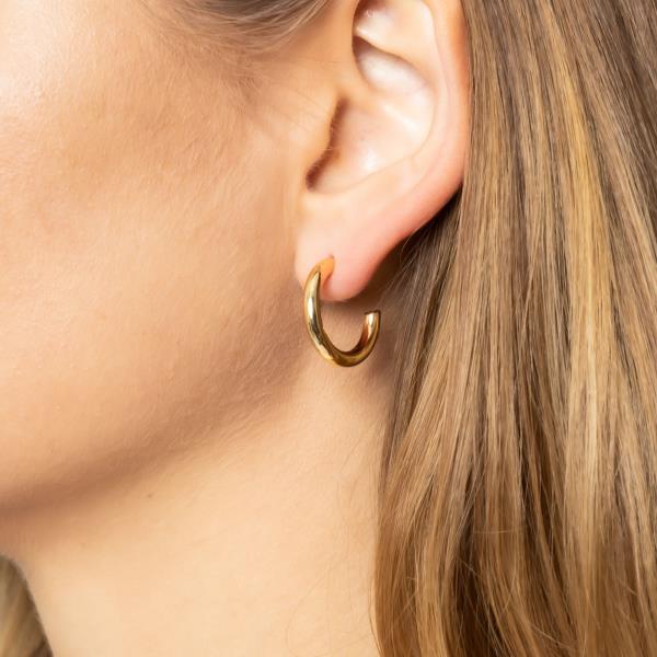 20MM 14K GOLD DIPPED HOOP EARRING