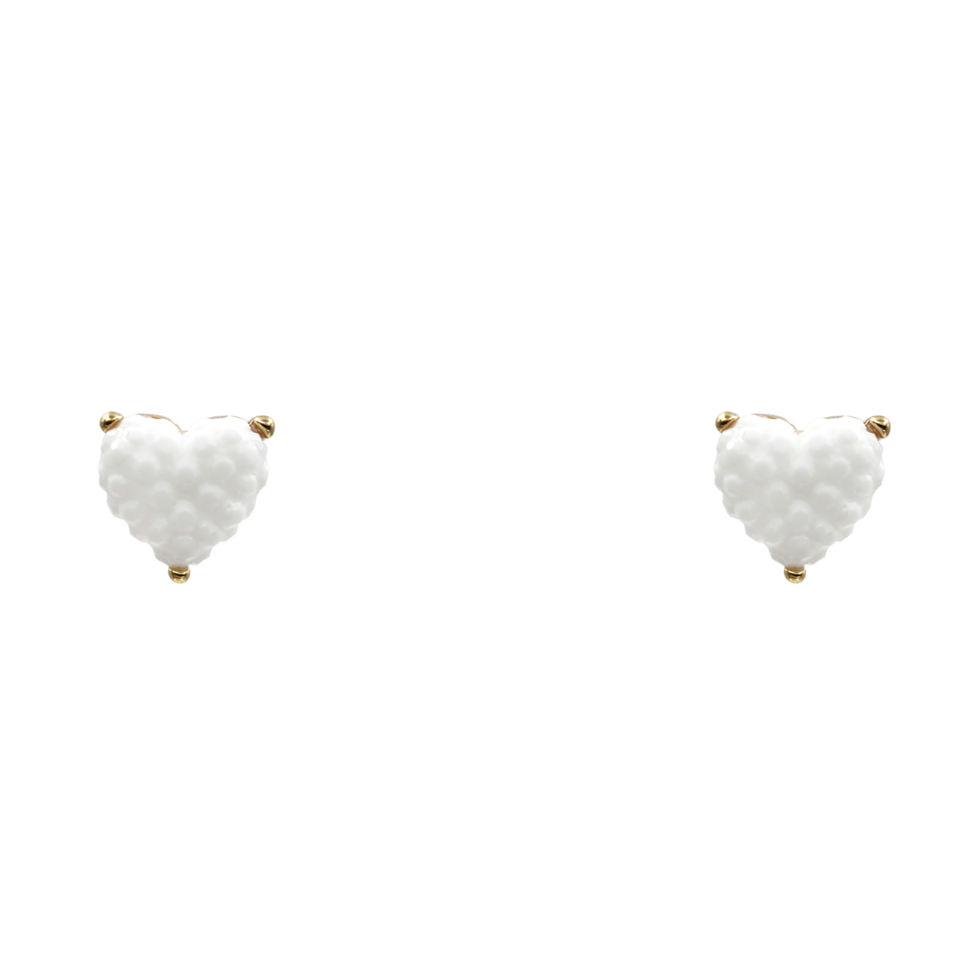 VALENTINE`S DAY HEART STUD EARRING