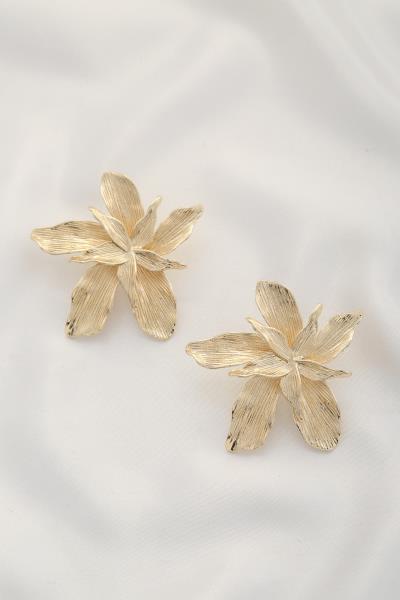 FLOWER METAL EARRING