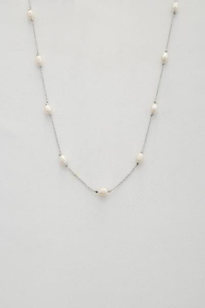 FRESH WATER PEARL STATION NECKLACE