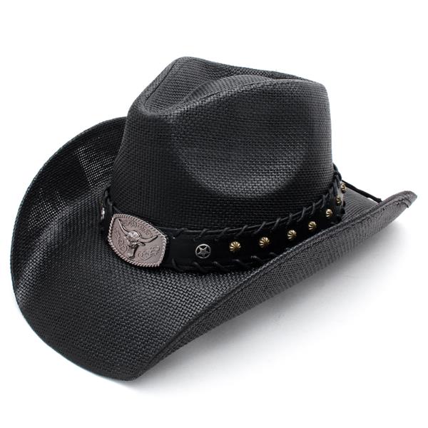 WESTERN STYLE COWBOY HAT WITH BAND