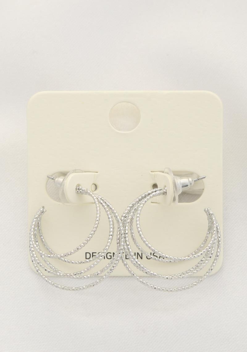 METAL OPEN HOOP EARRING