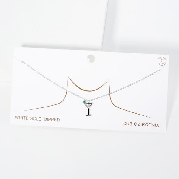 MARTINI GLASS CHARM NECKLACE