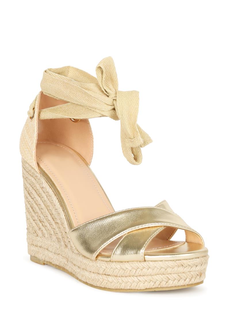 LACE UP WEDGE SANDAL 12 PAIRS