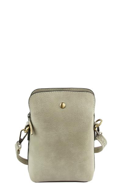 SMOOTH CHIC ZIPPER CROSSBODY BAG