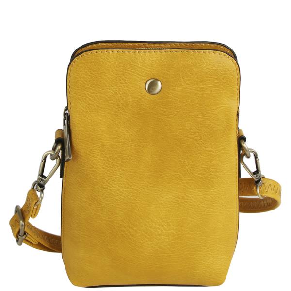 SMOOTH CHIC ZIPPER CROSSBODY BAG