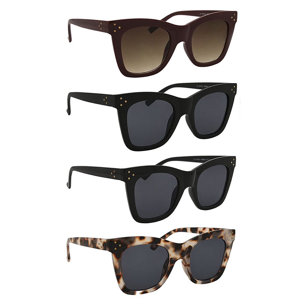 ROUND CAT EYE SUNGLASSES 1DZ