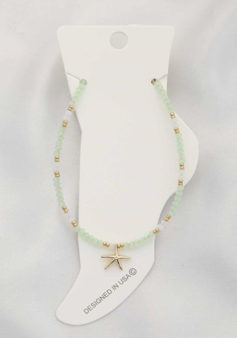 STARFISH BEADED ANKLET