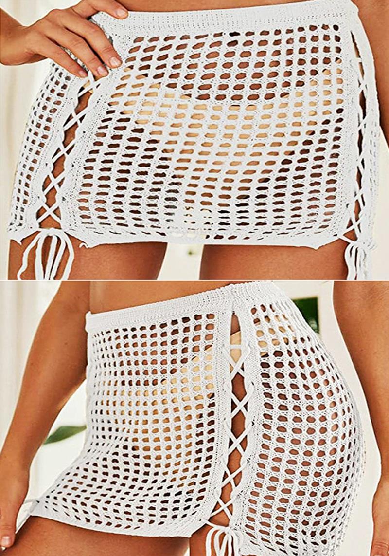 FASHION NET SWIMSUIT COVER SKIRT - LARGE SIZE