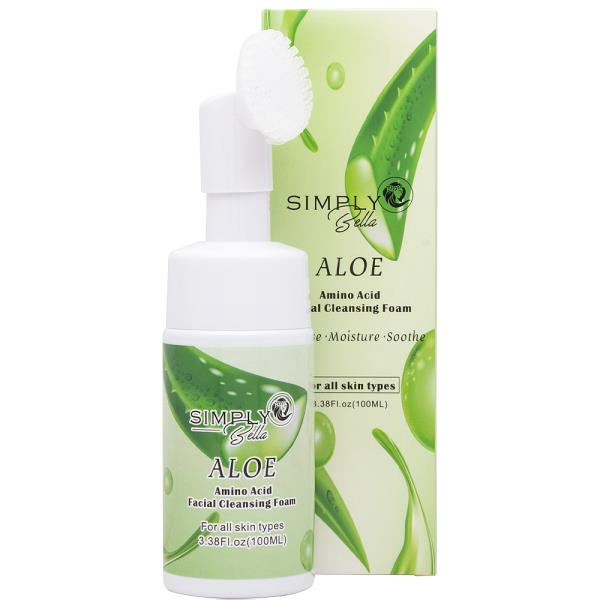 SIMPLY BELLA AMINO ACID FACIAL CLEANSING FOAM ALOE