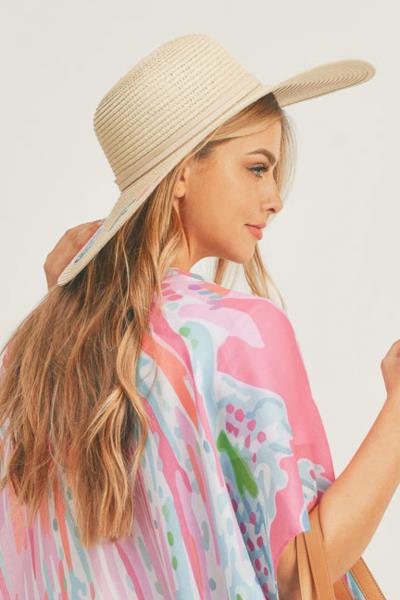 (ONLINE ONLY) SEQUIN LETTER SUN AND FUN FLOPPY HAT