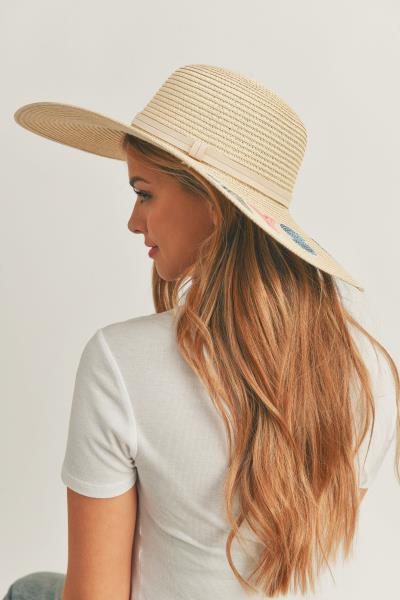 (ONLINE ONLI) SEQUIN LETTER ALWAYS ON VACAY FLOPPY HAT