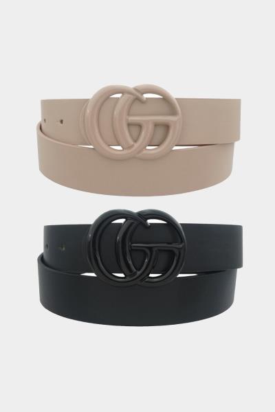 DUO COLOR COATED GO BUCKLE BELT