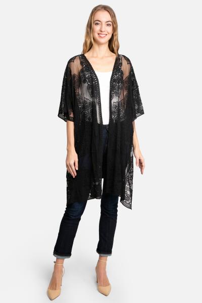 FLORAL LACE COVER-UP