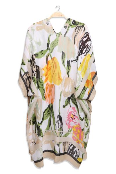 FLORAL PRINT COVER-UP