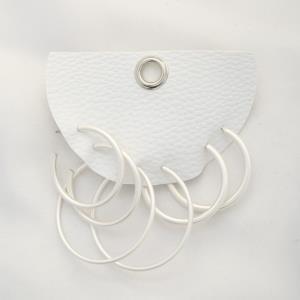 OPEN HOOP EARRING SET