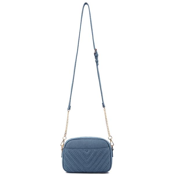 SMOOTH CHIC TASSEL DESIGNC ZIPPER CROSSBODY BAG