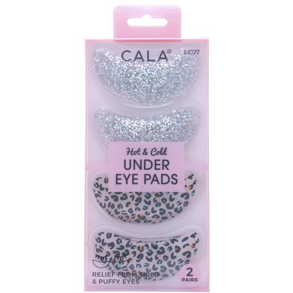 CALA 2 PAIRS HOT AND COLD LEOPARD GLITTER UNDER EYE PADS SET