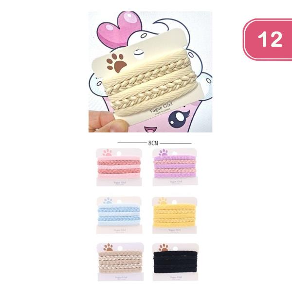 FASHION HAIR TIE SET (12 UNITS)