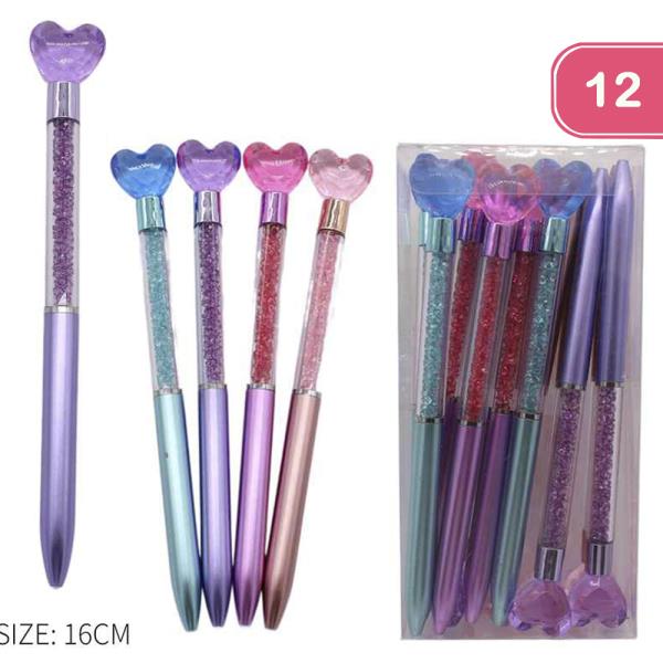 FASHION HEART PEN (12 UNITS)