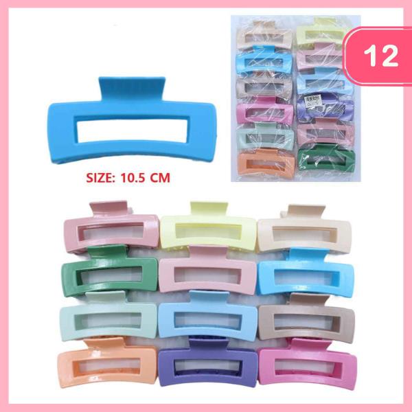 FASHION HAIR CLAW JAW CLIPS (12 UNITS)