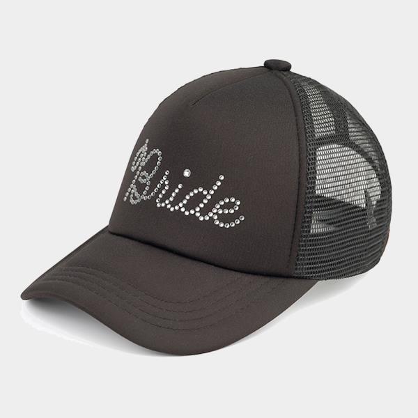 CC BRIDE RHINESTONE TRUCKER CAP