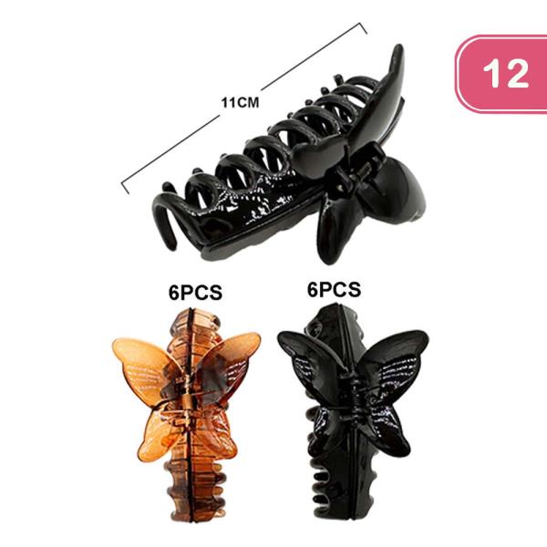 BUTTERFLY CLAW CLIP (12 UNITS)