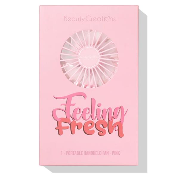 BEAUTY CREATIONS FEELING FRESH PORTABLE HANDHELD PINK FAN