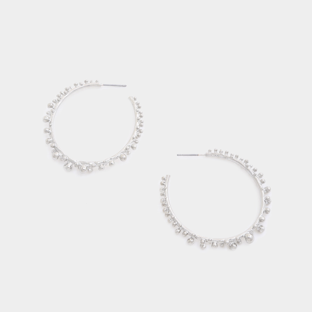 METAL OPEN HOOP EARRING