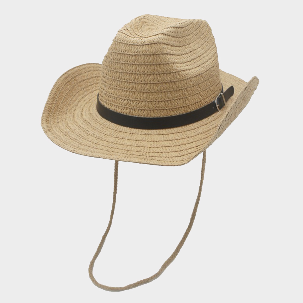 BELTED SUMMER RANCHER WITH CHIN STRAP