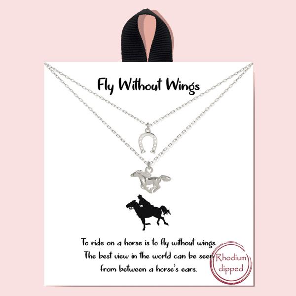 18K GOLD RHODIUM DIPPED FLY WITHOUT WINGS NECKLACE
