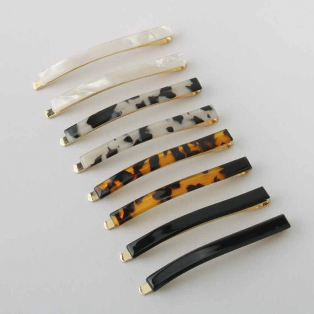 TORTOISE ACRYLIC BOBBY SET