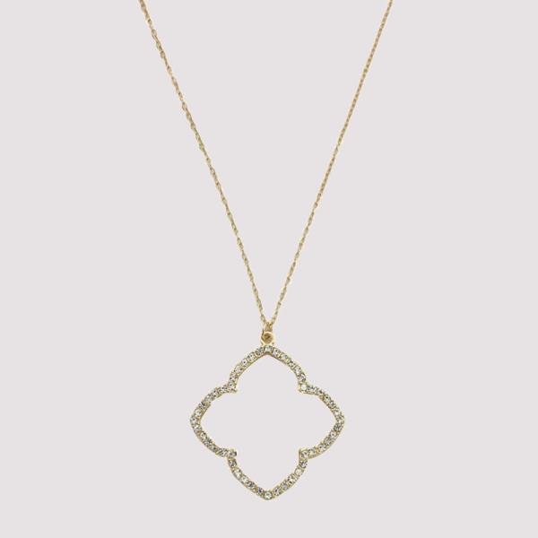 QUATREFOIL LINE NECKLACE