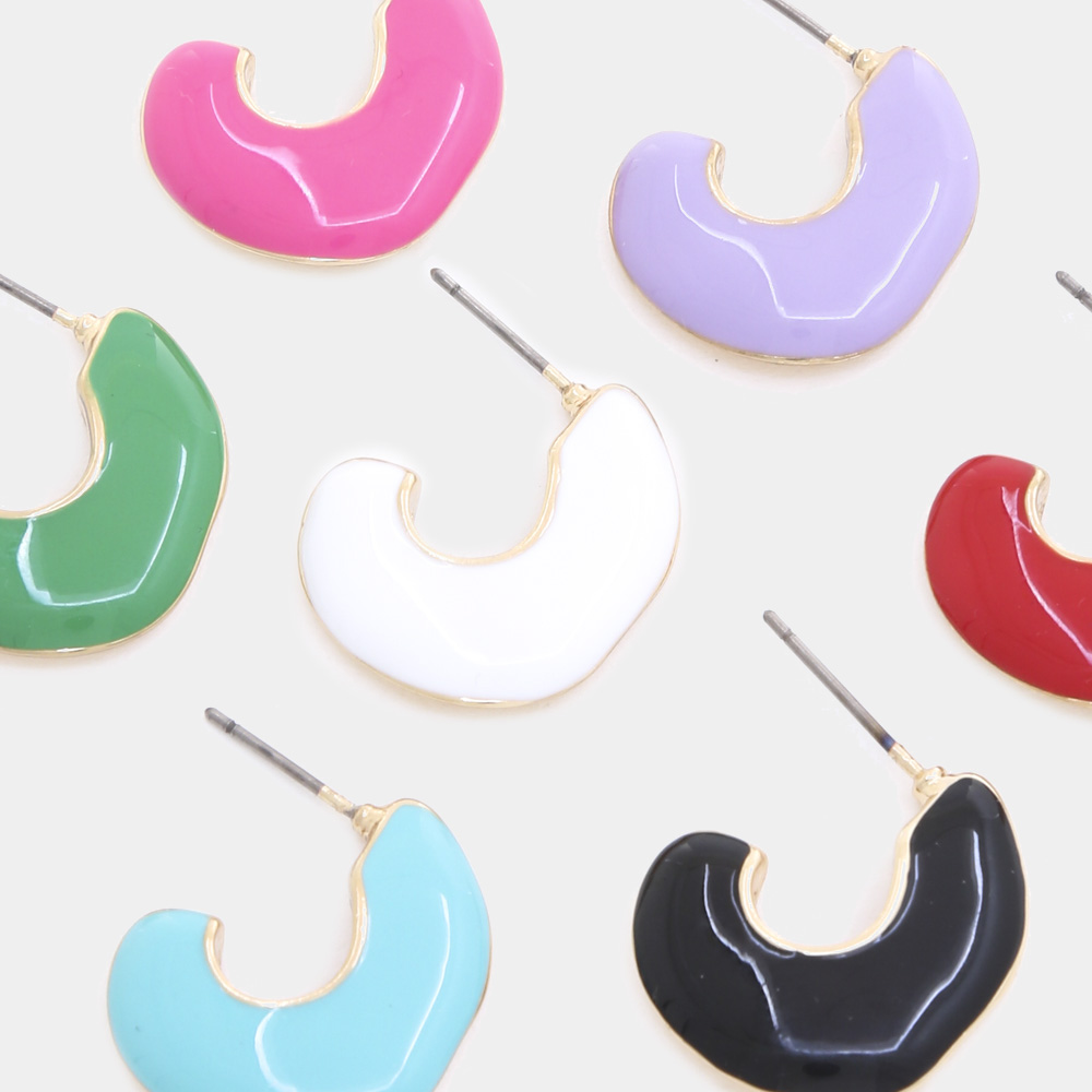 COLOR METAL EARRING
