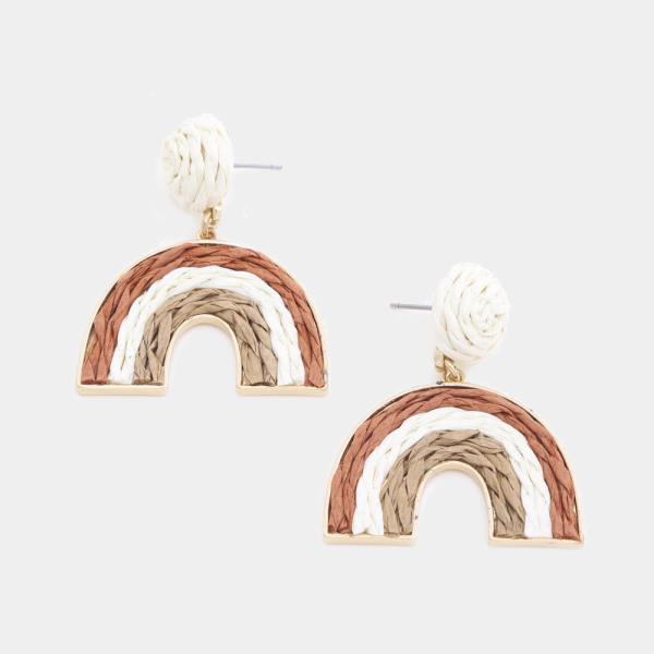COLORFUL RAINBOW SHAPE EARRING
