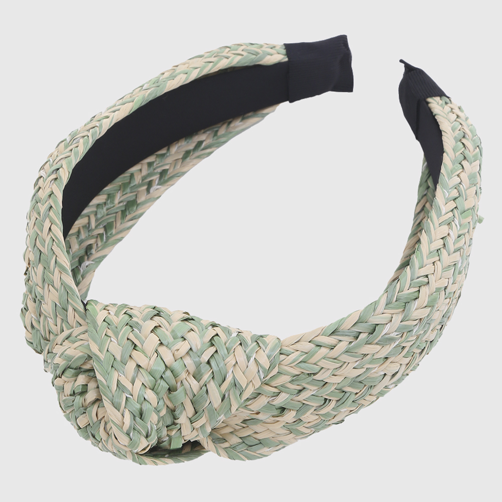 FASHION STRAW MID KNOT HEADBAND