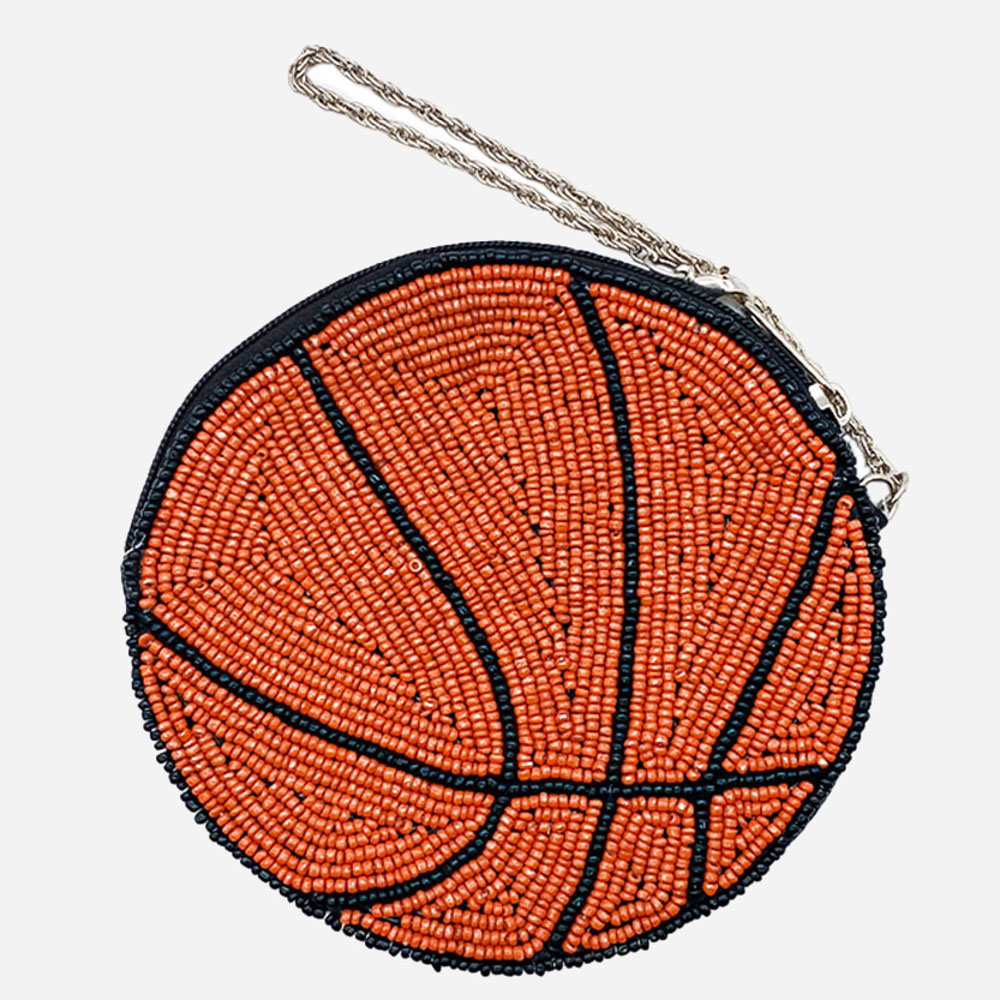 BEADED SPORTS BAG WITH CHAIN
