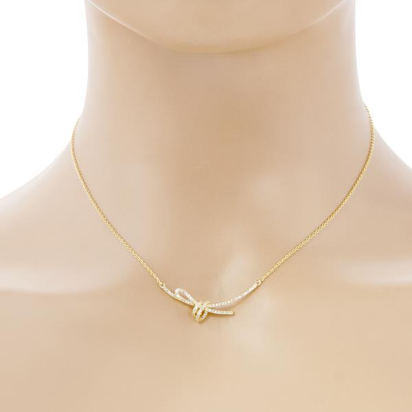 GOLD DIPPED RIBBON DAINTY NECKLACE